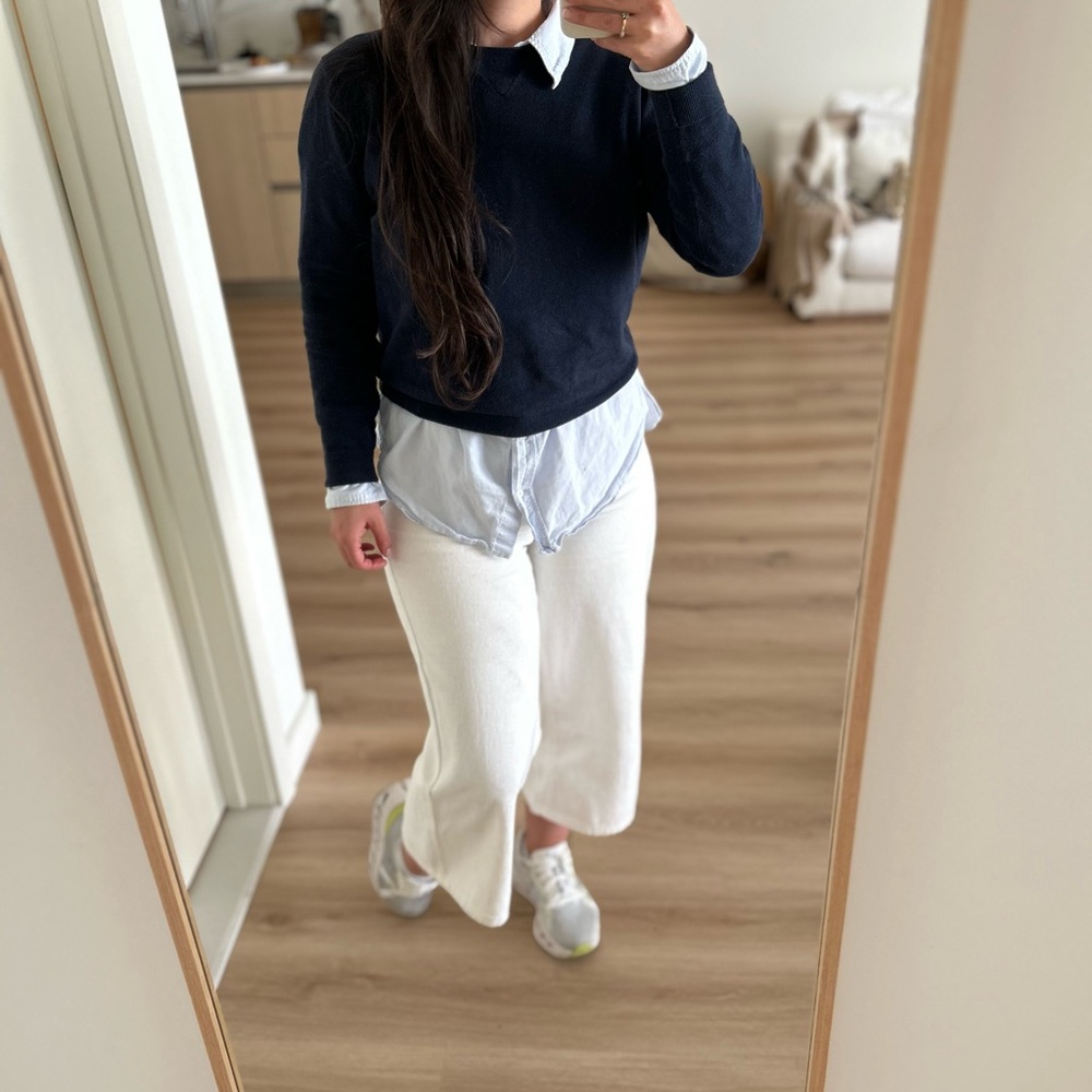 White Cropped Pants